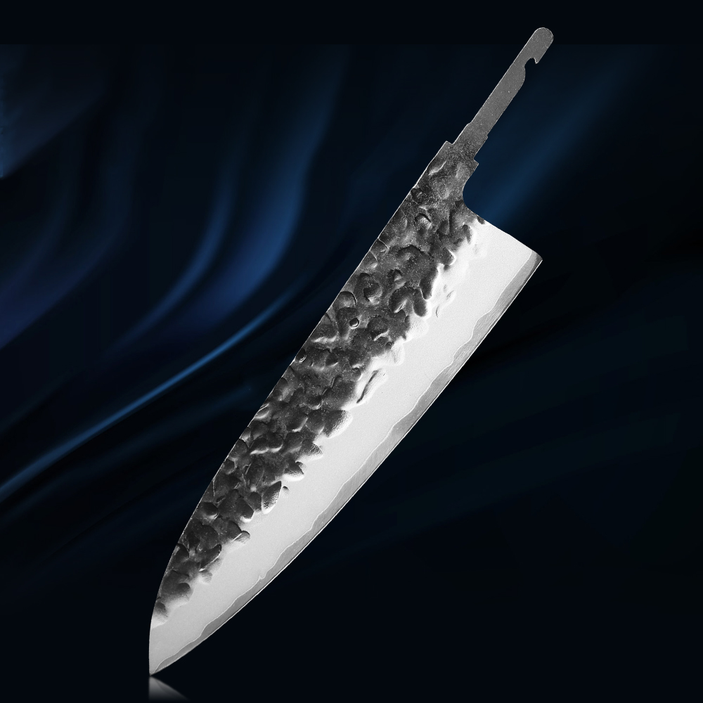 Knife Blade Blank Damascus Steel Forged - 8.2 بوصة سكين الطاهي شفرة فارغة