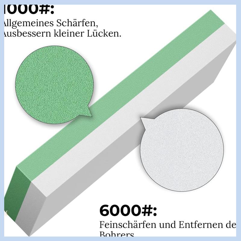 Knife Sharpening Stone Whetstone 1000 6000 - سكين AS63-Whetstone احترافي لحجر شحذ مزدوج
