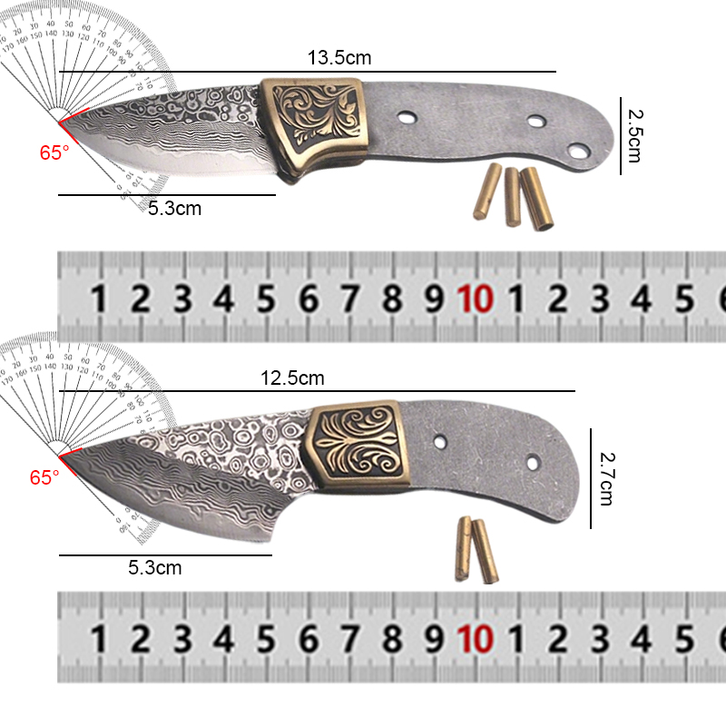 شفرات سكاكين من فولاذ دمشق مصن - مراجعة Knife Blade Blank Damascus Steel Forged وسعره