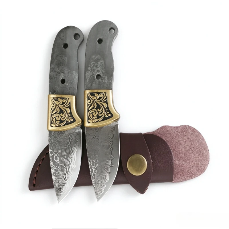 شفرة سكين شاي من فولاذ دمشق مص - مراجعة Knife Blade Blank Damascus Steel Forged وسعره