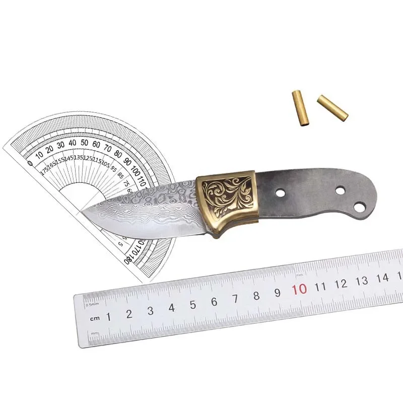 شفرة سكين شاي من فولاذ دمشق مص - مراجعة Knife Blade Blank Damascus Steel Forged وسعره