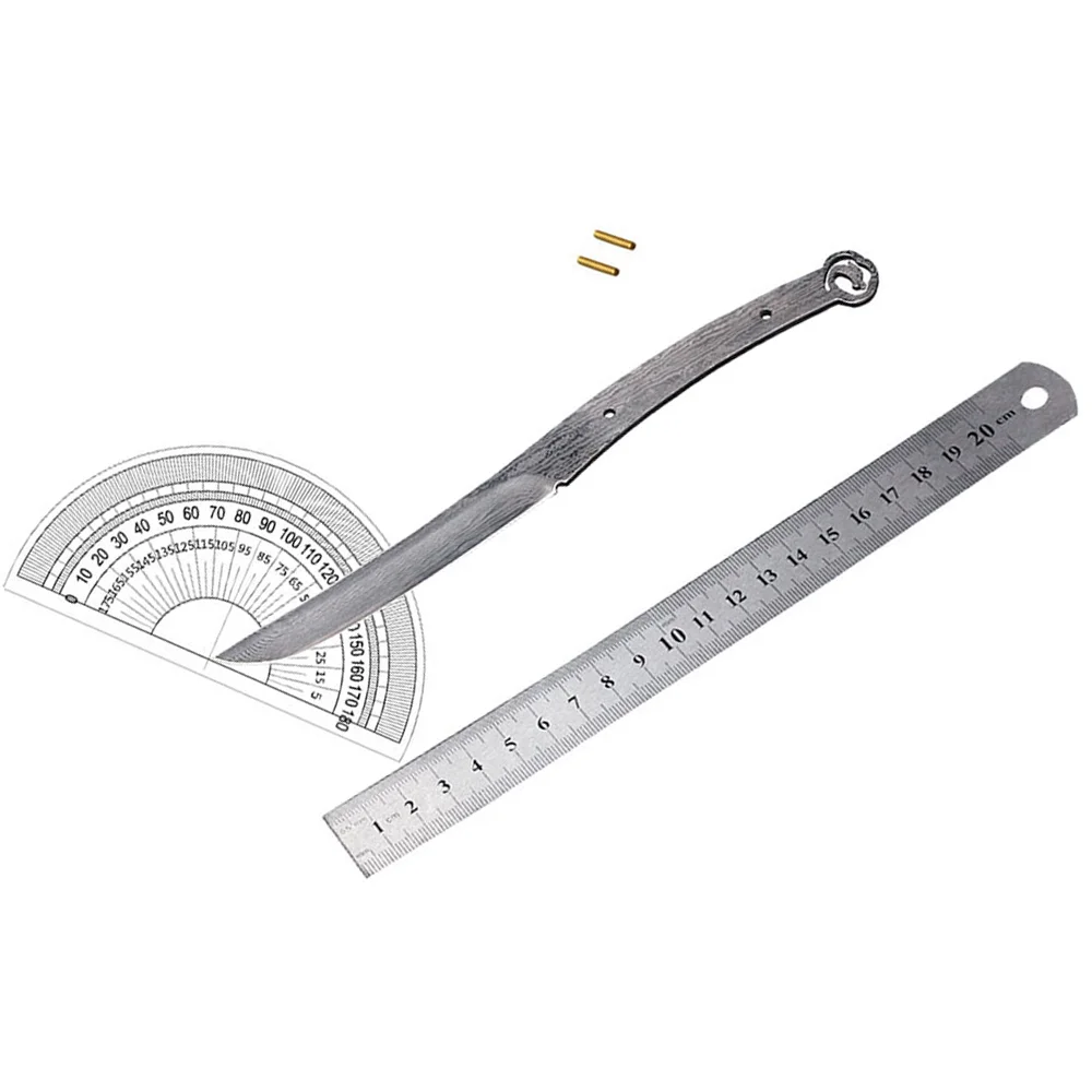 شفرة فولاذية دمشقية مصنوعة يدو - مراجعة Knife Blade Blank Damascus Steel Forged وسعره