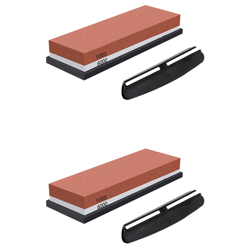 ABUN-2X حجر شحذ، حصى المشحذ 10 - مراجعة Knife Sharpening Stone Whetstone 1000 6000 وسعره