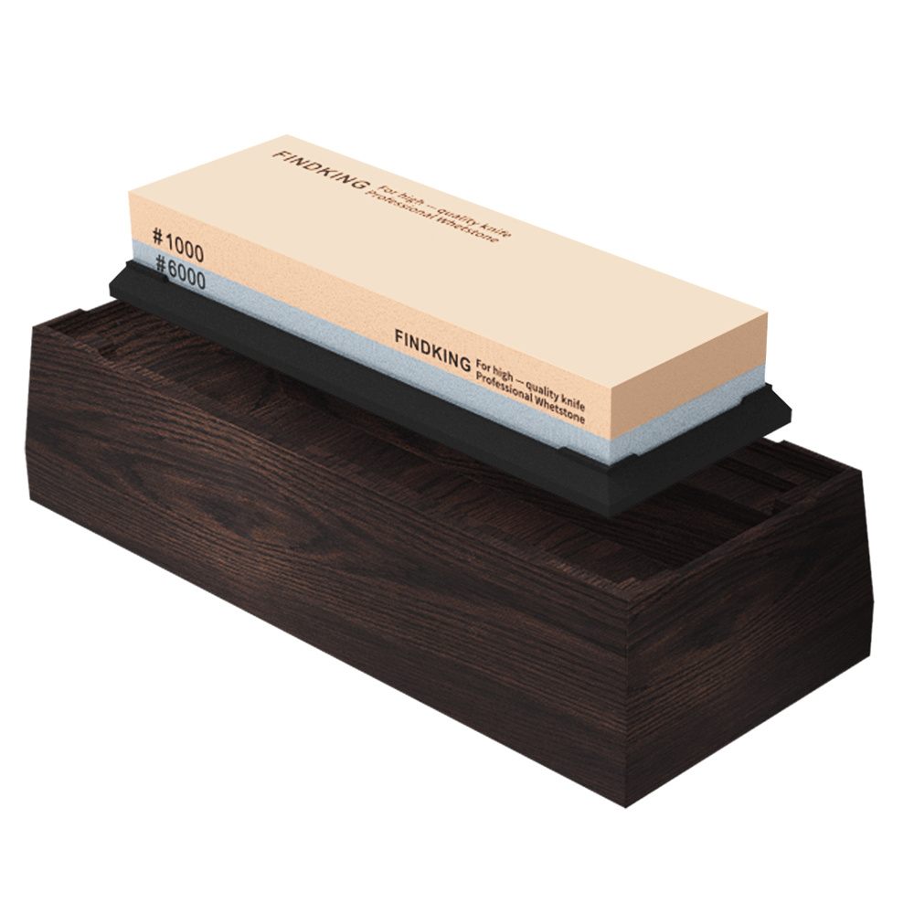 FINDKING سكين شحذ الحجر مجموعة - مراجعة Knife Sharpening Stone Whetstone 1000 6000 وسعره