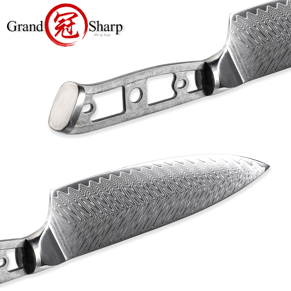 DIY بها بنفسك اليدوية 67 طبقات - مراجعة Knife Blade Blank Damascus Steel Forged وسعره