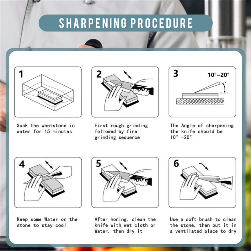 【مشعبية】حجر شحذ، حبيبات المشحذ - مراجعة Knife Sharpening Stone Whetstone 1000 6000 وسعره