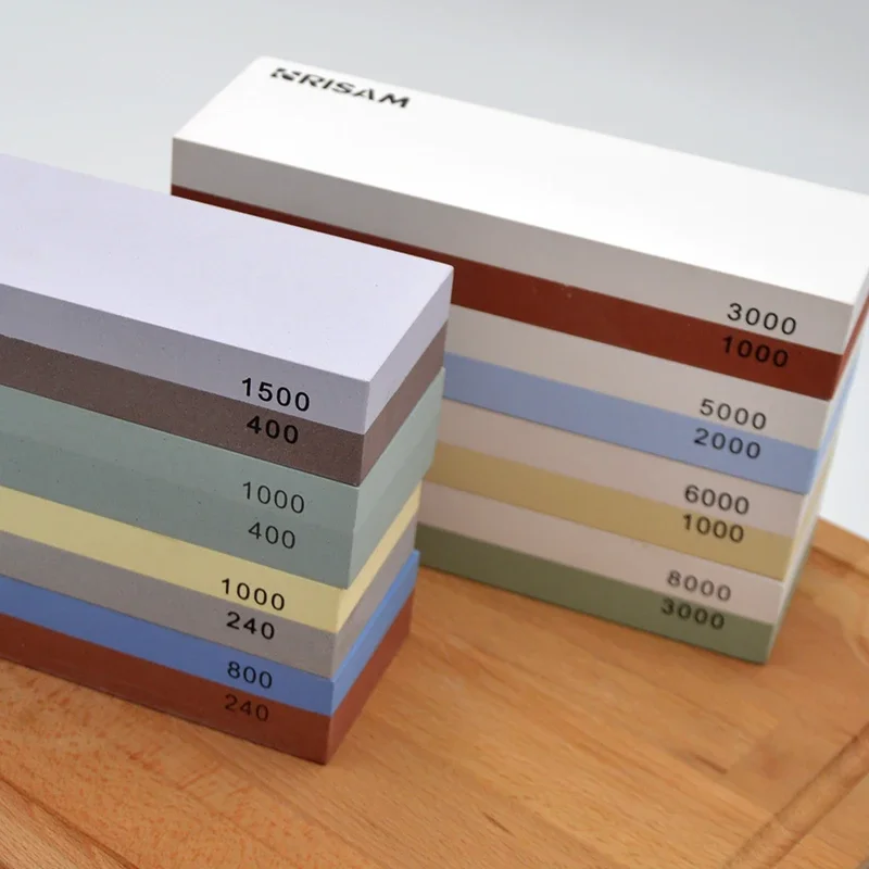 240 400 800 1000 5000 6000 800 - مراجعة Knife Sharpening Stone Whetstone 1000 6000 وسعره