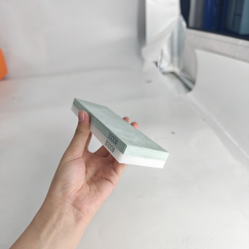 حجر شحذ مائي جديد ذو وجهين، حج - مراجعة Knife Sharpening Stone Whetstone 1000 6000 وسعره