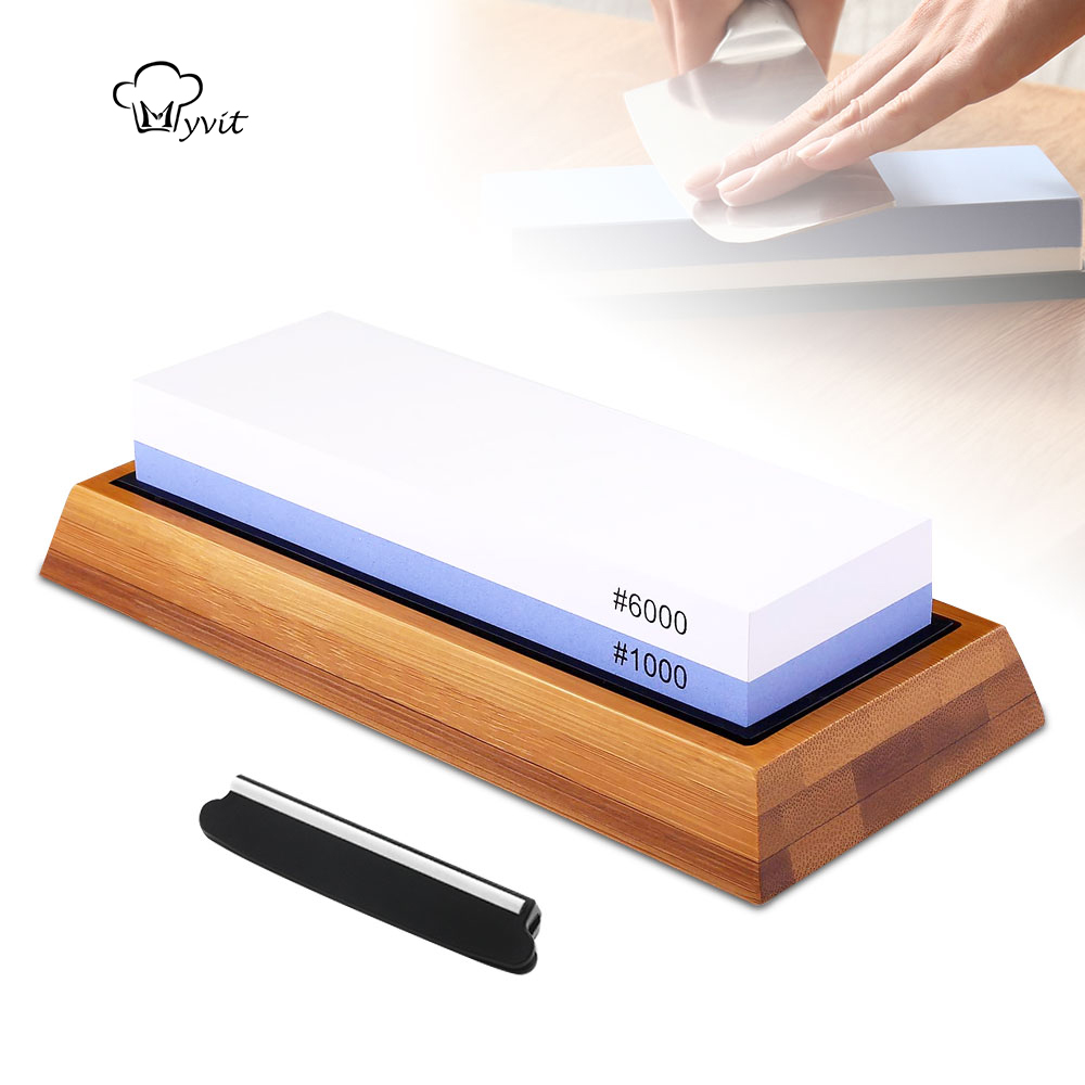 مبراة السكاكين المشحذ المهنية  - مراجعة Knife Sharpening Stone Whetstone 1000 6000 وسعره