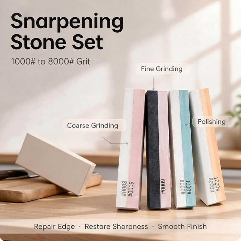 حجر شحذ سكاكين احترافي، حجر تل - مراجعة Knife Sharpening Stone Whetstone 1000 6000 وسعره