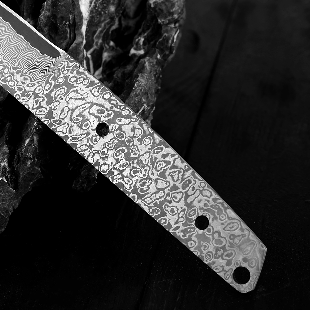 فولاذ دمشقي يدوي ، شفرة فارغة  - مراجعة Knife Blade Blank Damascus Steel Forged وسعره